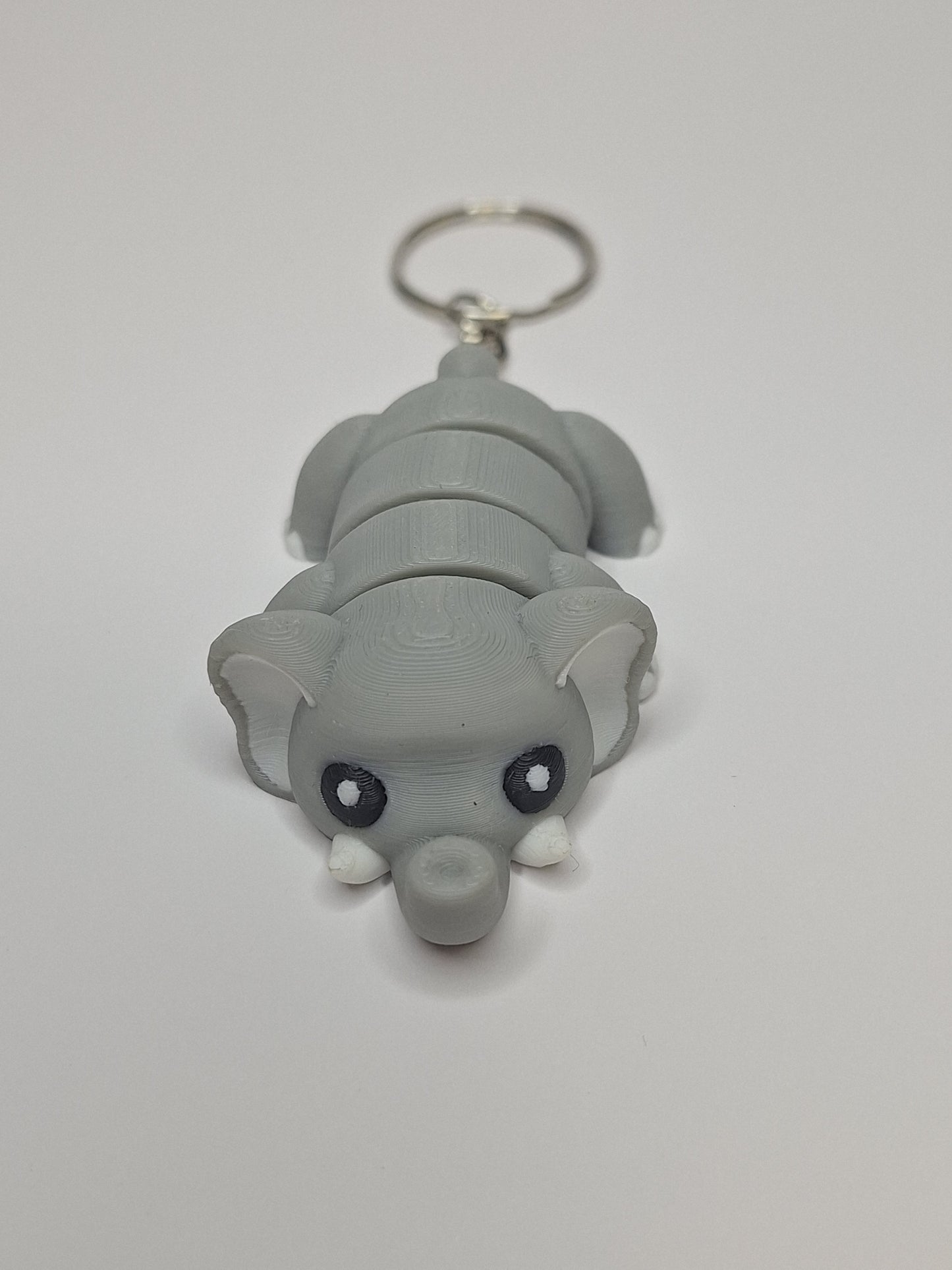 3D Printed Elephant Keyring