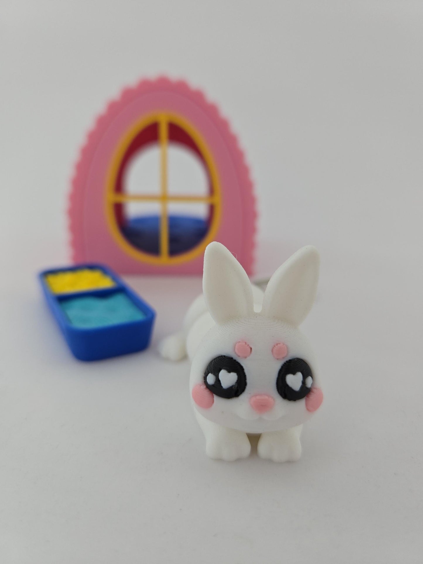 3D Printed Bunny Hutch Desk Toy