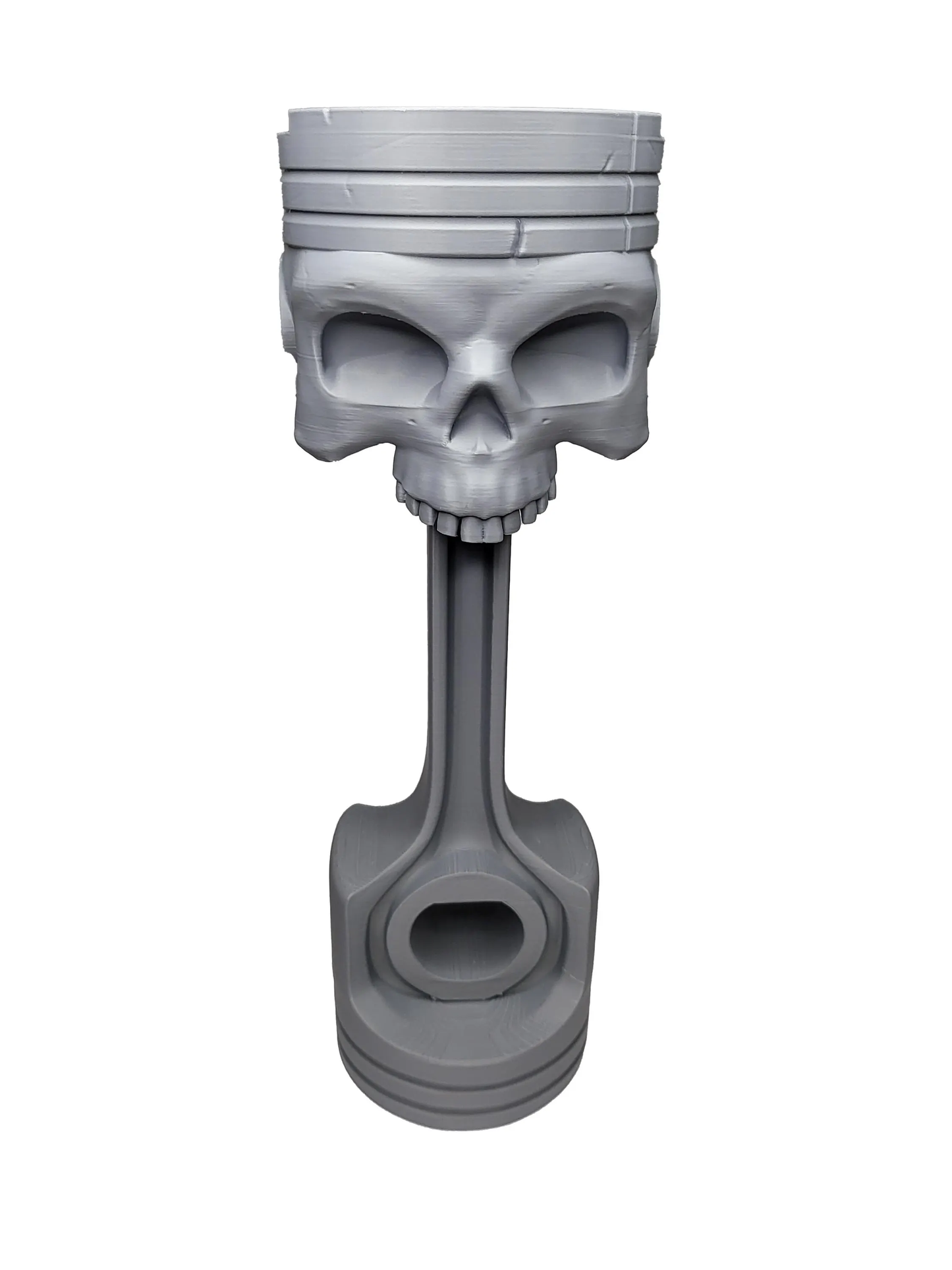 3D Printed Skull Piston Headphone Stand