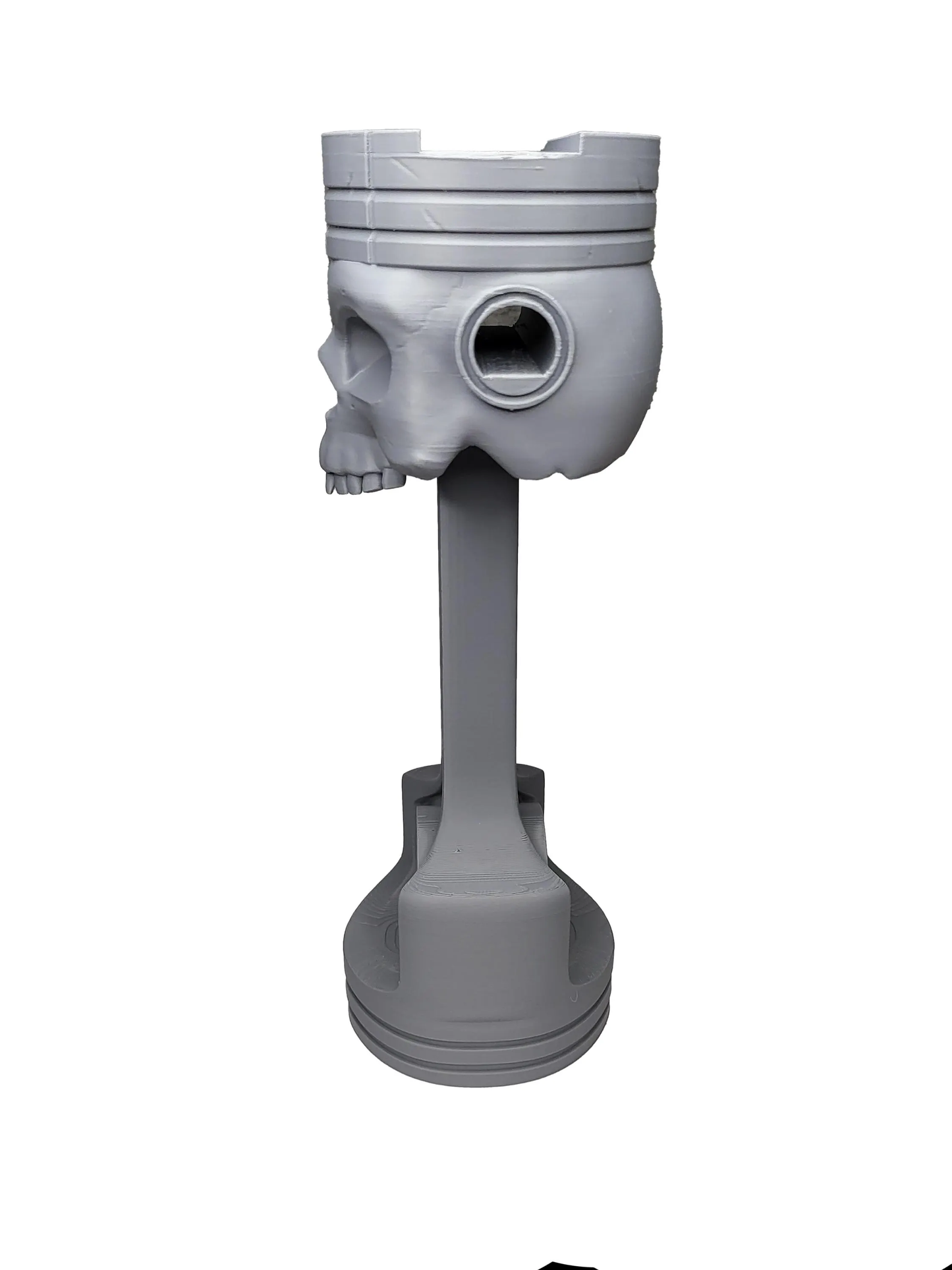 3D Printed Skull Piston Headphone Stand