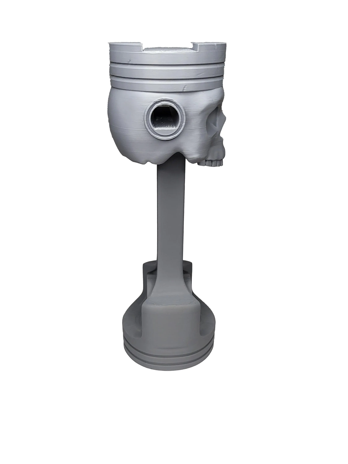 3D Printed Skull Piston Headphone Stand