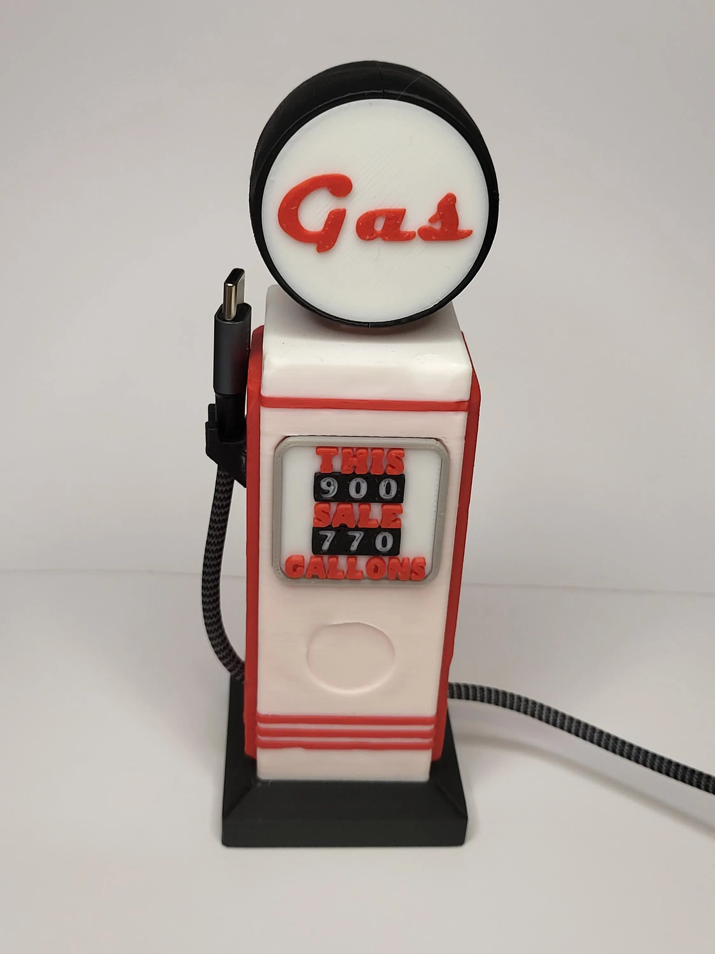 3D Printed Retro Gas Pump Cable Holder