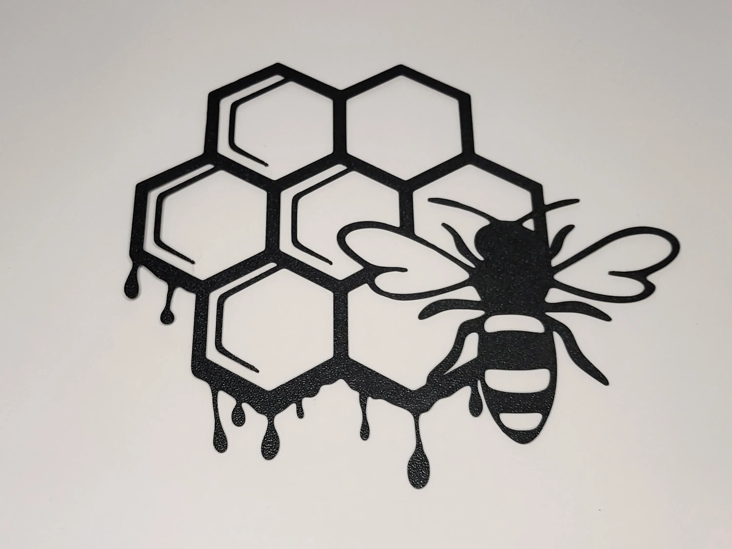 3D Printed Bee and Honeycomb Wall Art