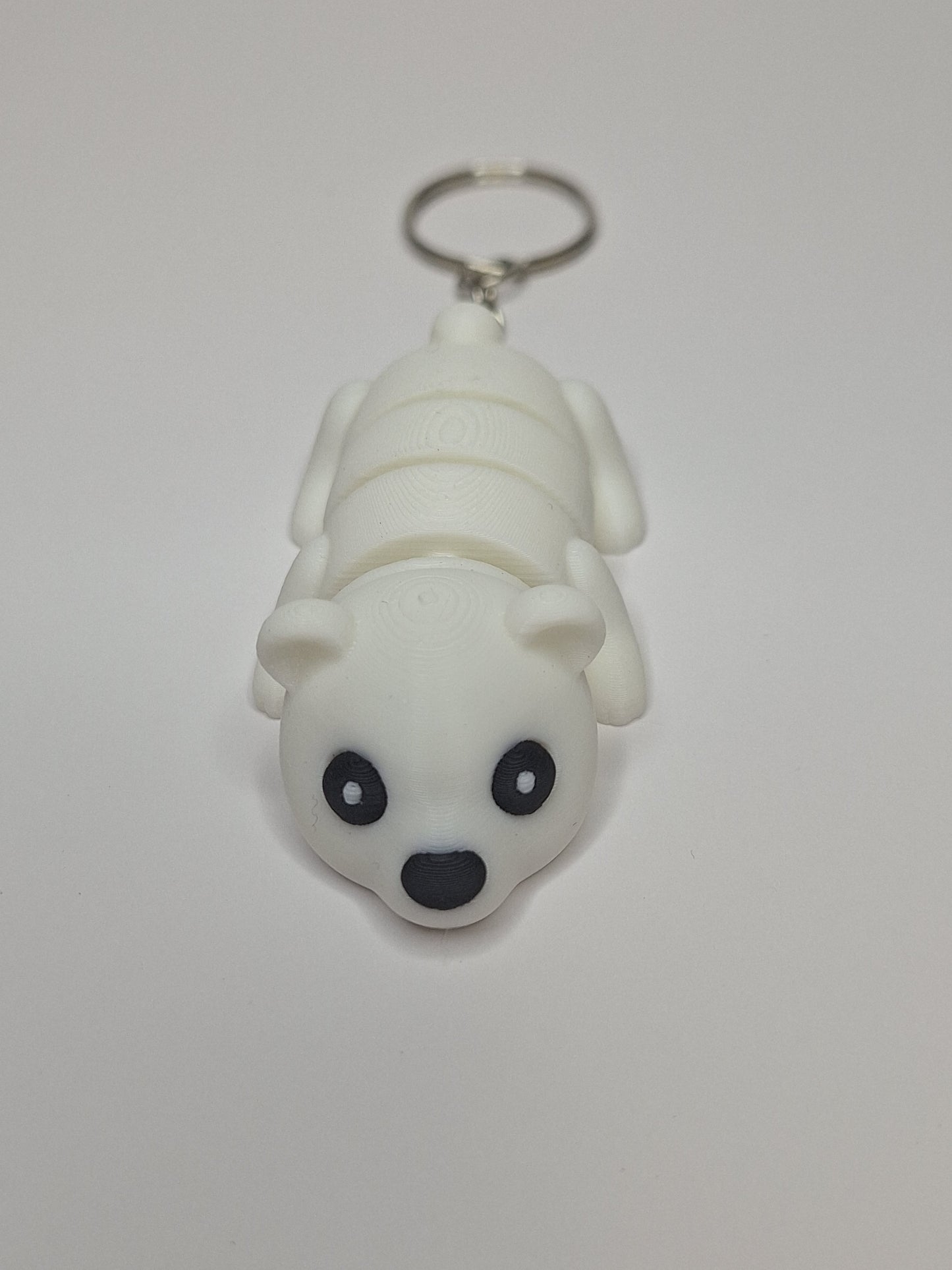 3D Printed Polarbear keyring