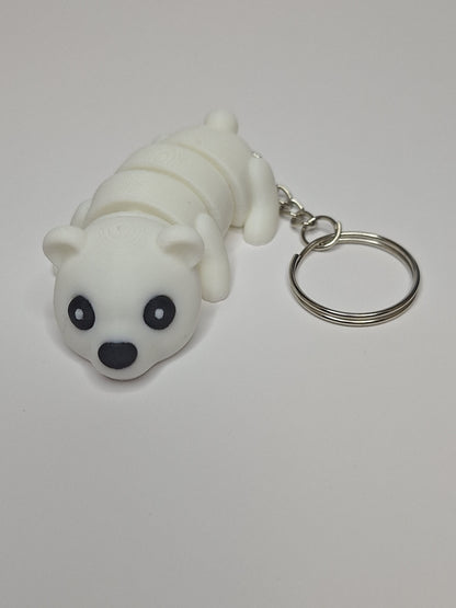 3D Printed Polarbear keyring