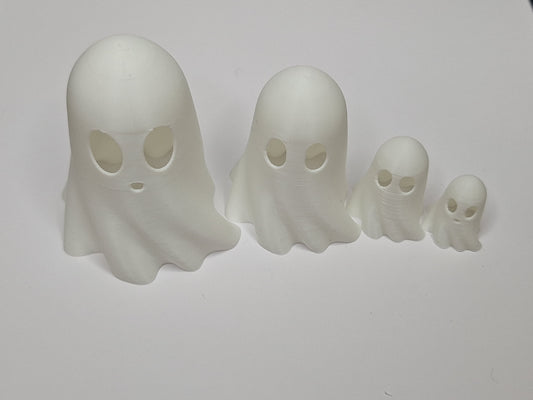 3D Printed Nesting Ghost Ornaments