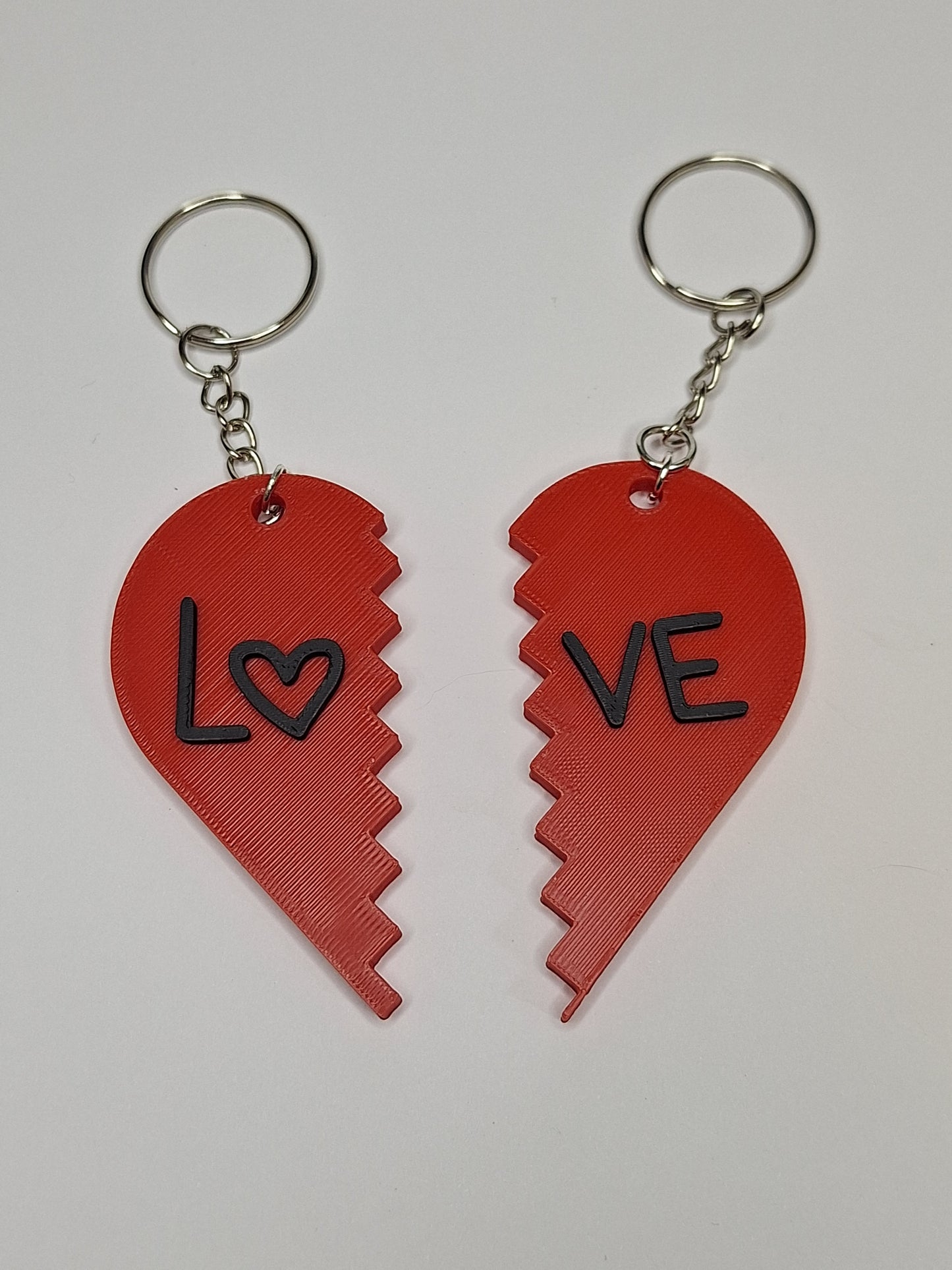 3D Printed Couples "Love" Keyring