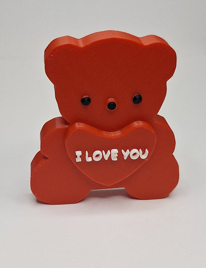 3D Printed "I love you" Teddy Bear