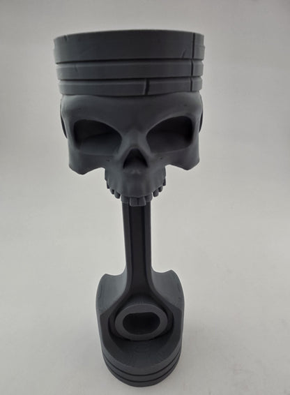 3D Printed Skull Piston Headphone Stand