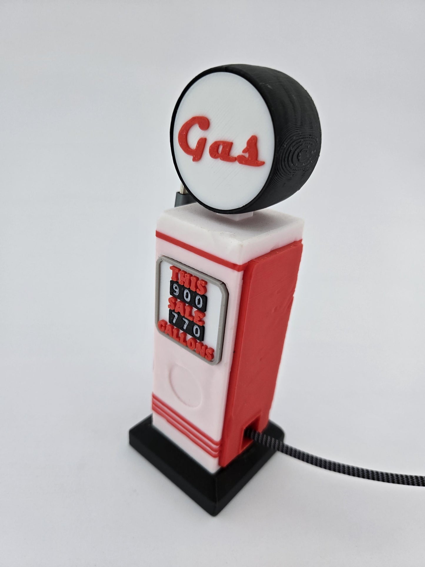 3D Printed Retro Gas Pump Cable Holder