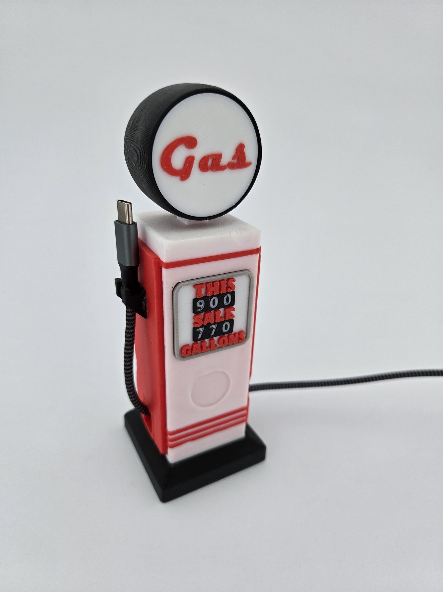 3D Printed Retro Gas Pump Cable Holder