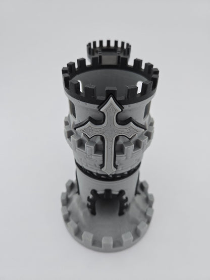 3D printed Castle Dice Tower