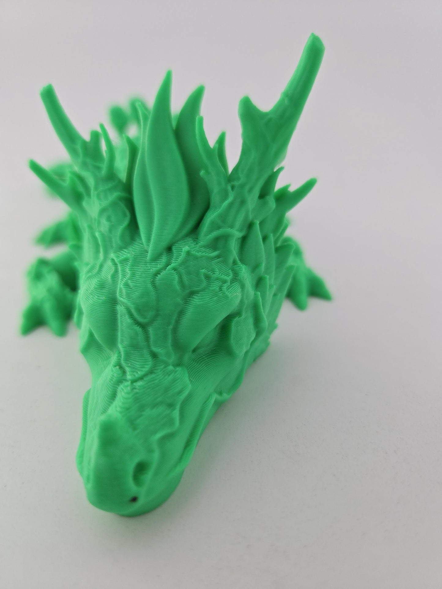 3D Printed Large Articulated Forest Dragon