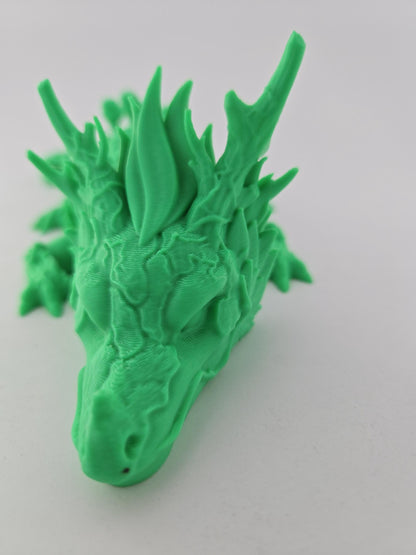 3D Printed Large Articulated Forest Dragon