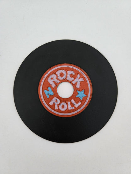 3D Printed Vinyl Record Coaster Set