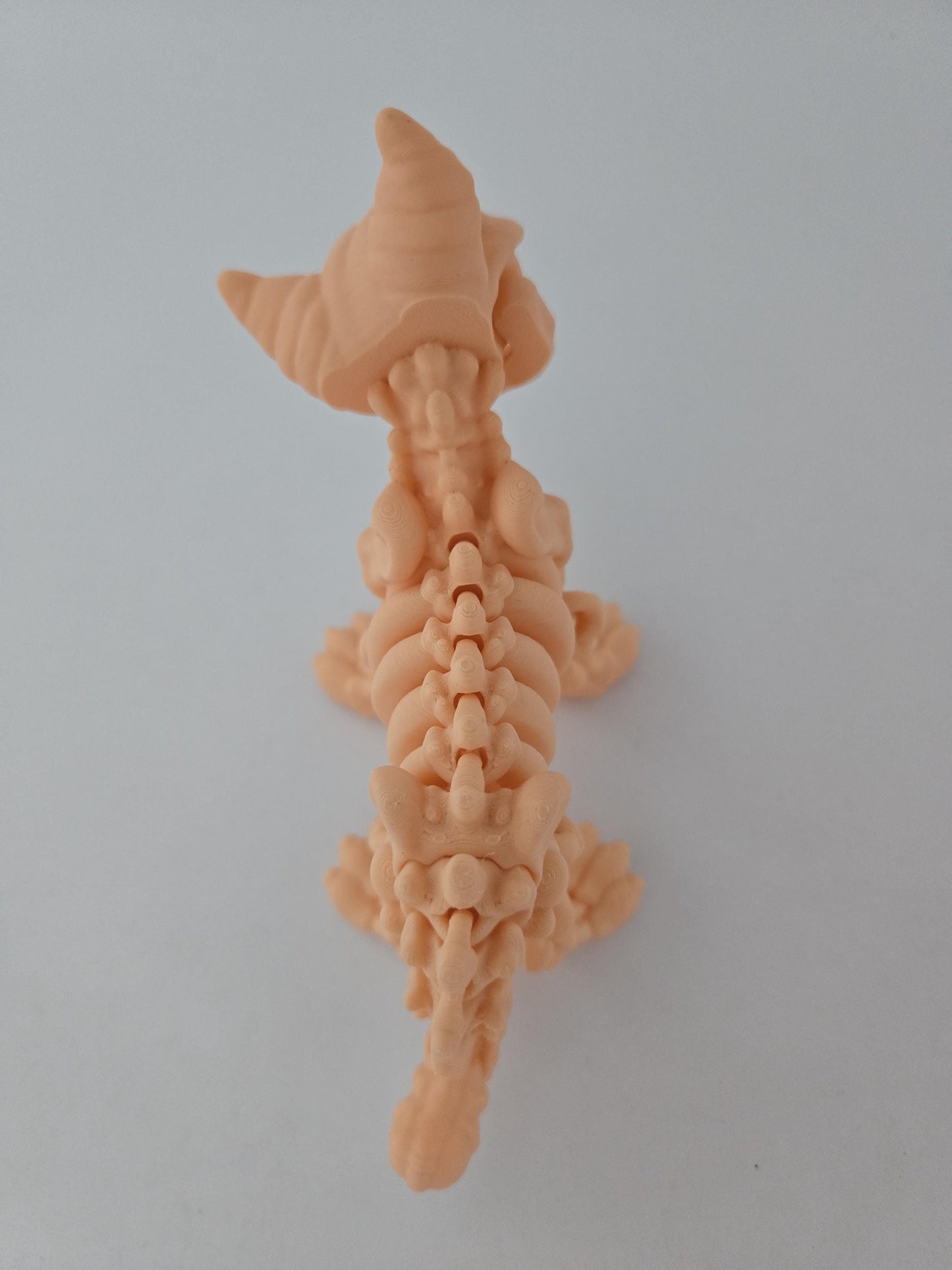 3D Printed Skeleton Cat Figurine