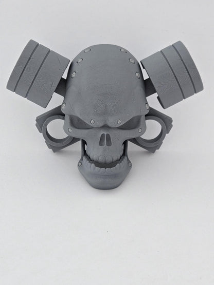3D Printed Skull Piston Door Knocker