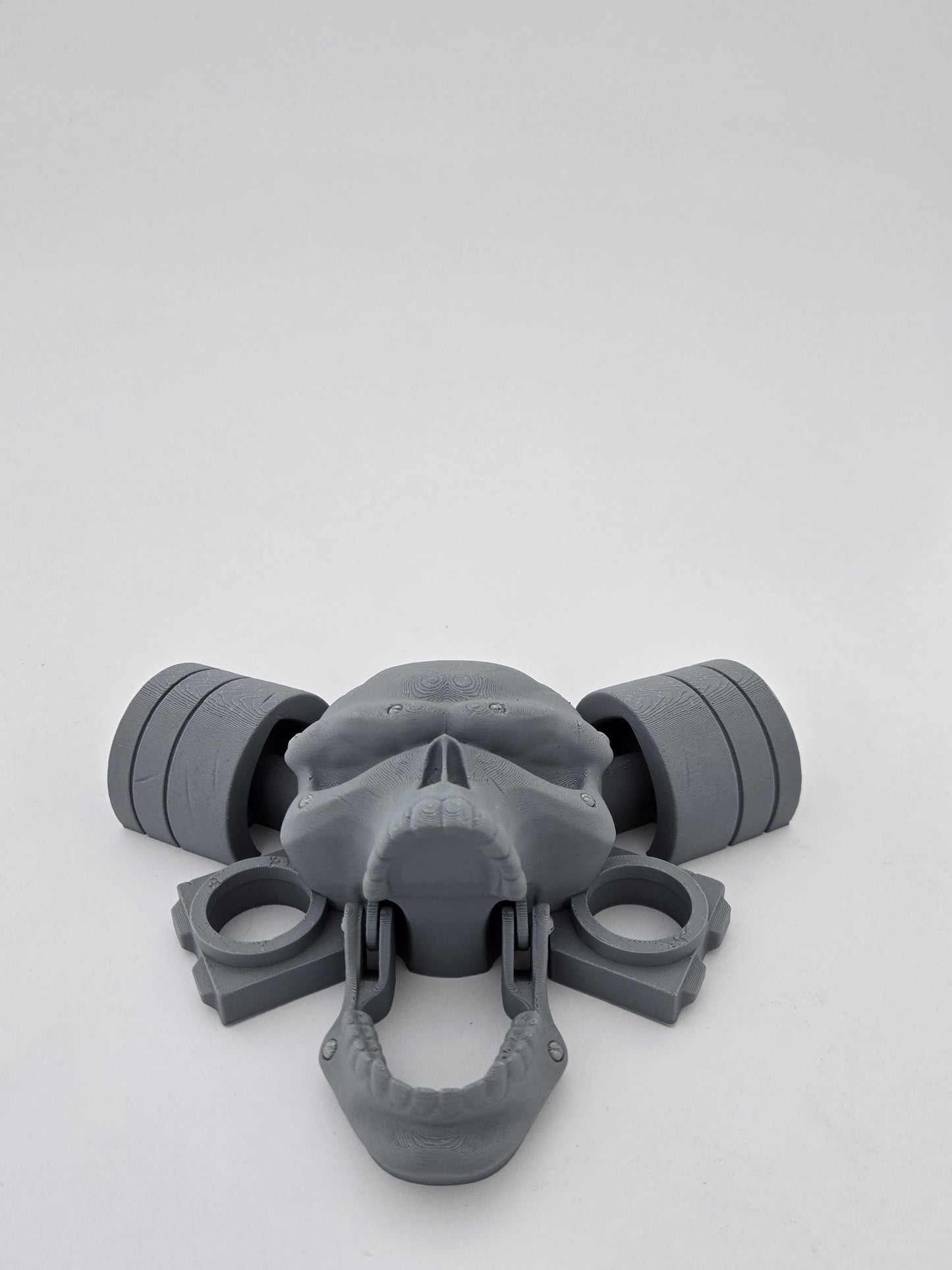 3D Printed Skull Piston Door Knocker