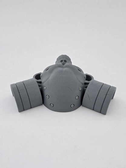 3D Printed Skull Piston Door Knocker