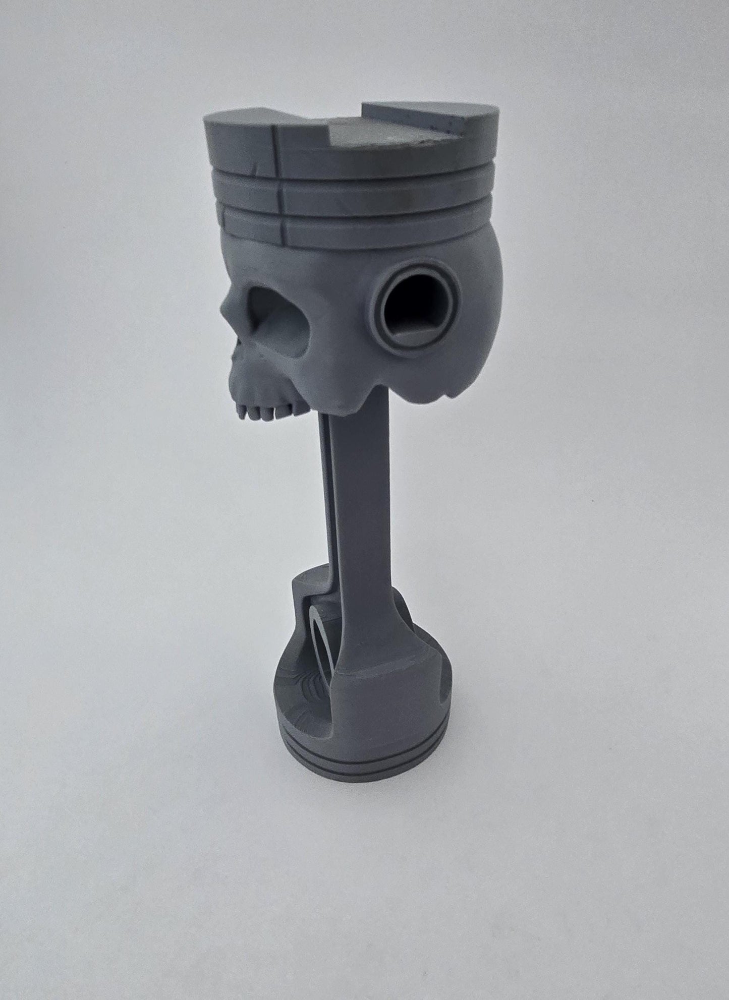 3D Printed Skull Piston Headphone Stand