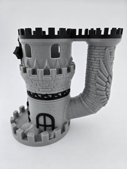 3D printed Castle Dice Tower