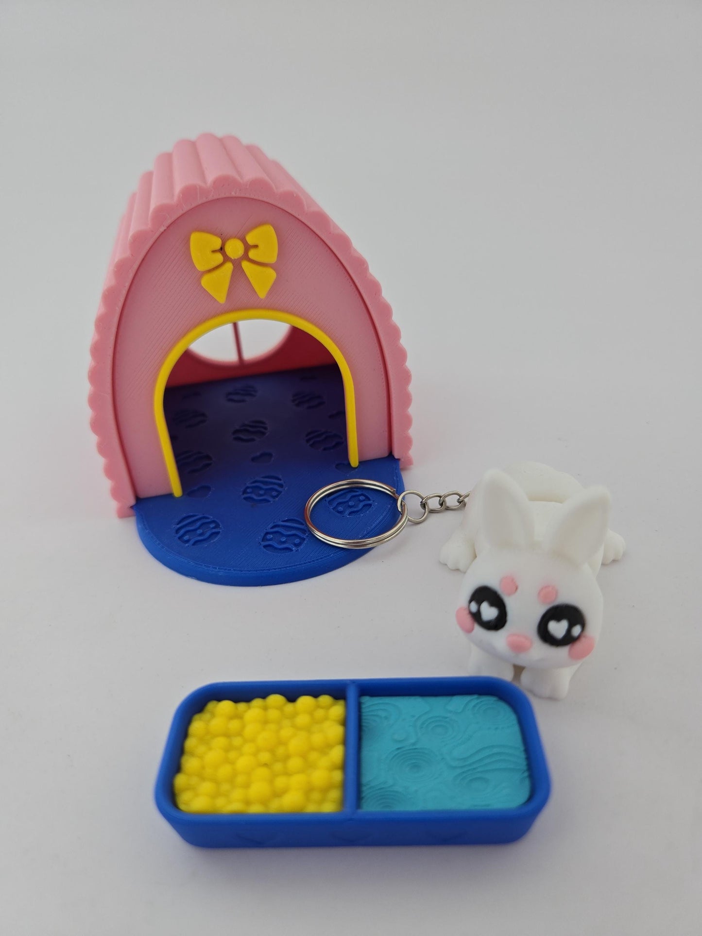 3D Printed Bunny Hutch Desk Toy