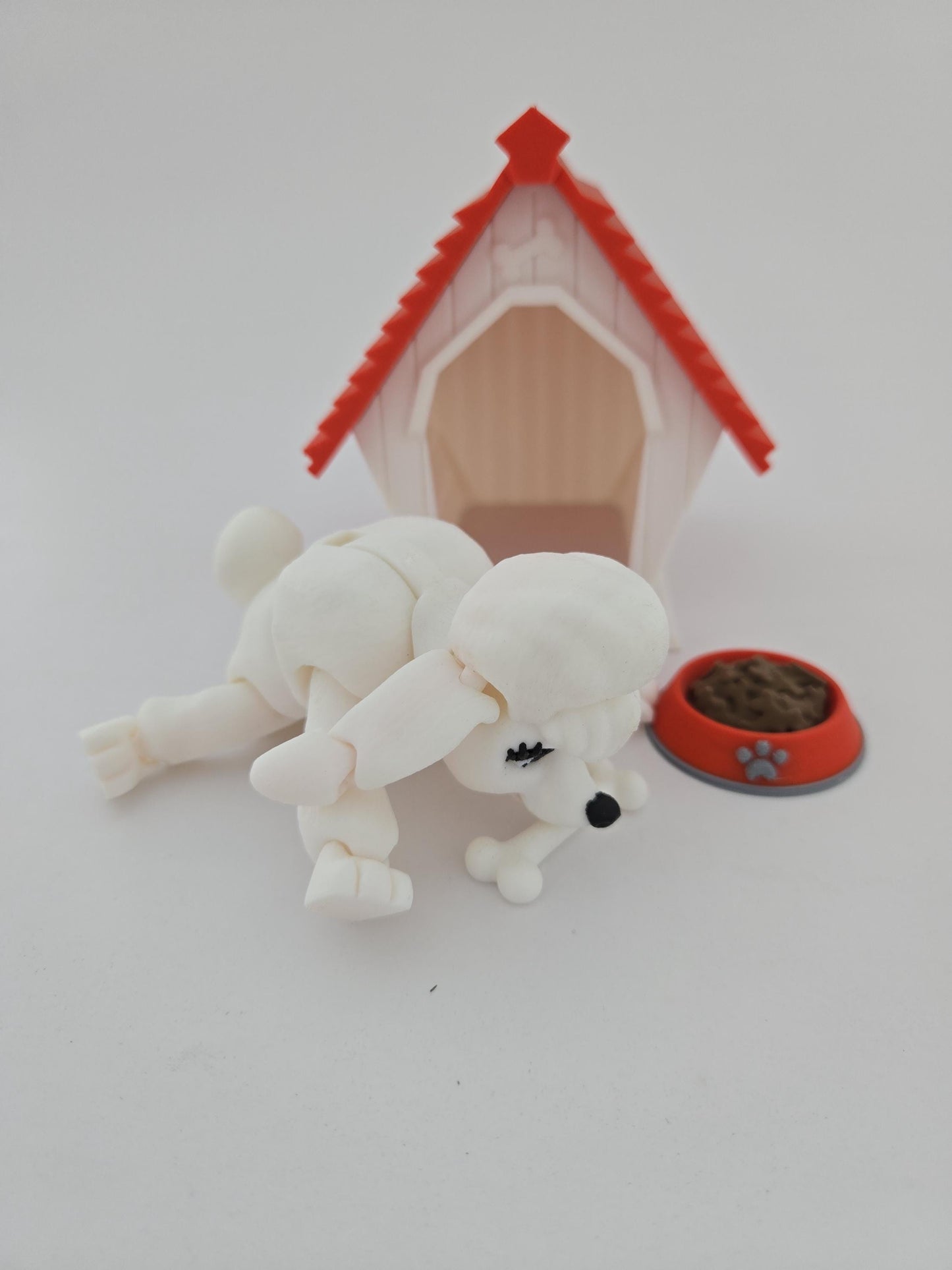 3D Printed Dog House with Poodle