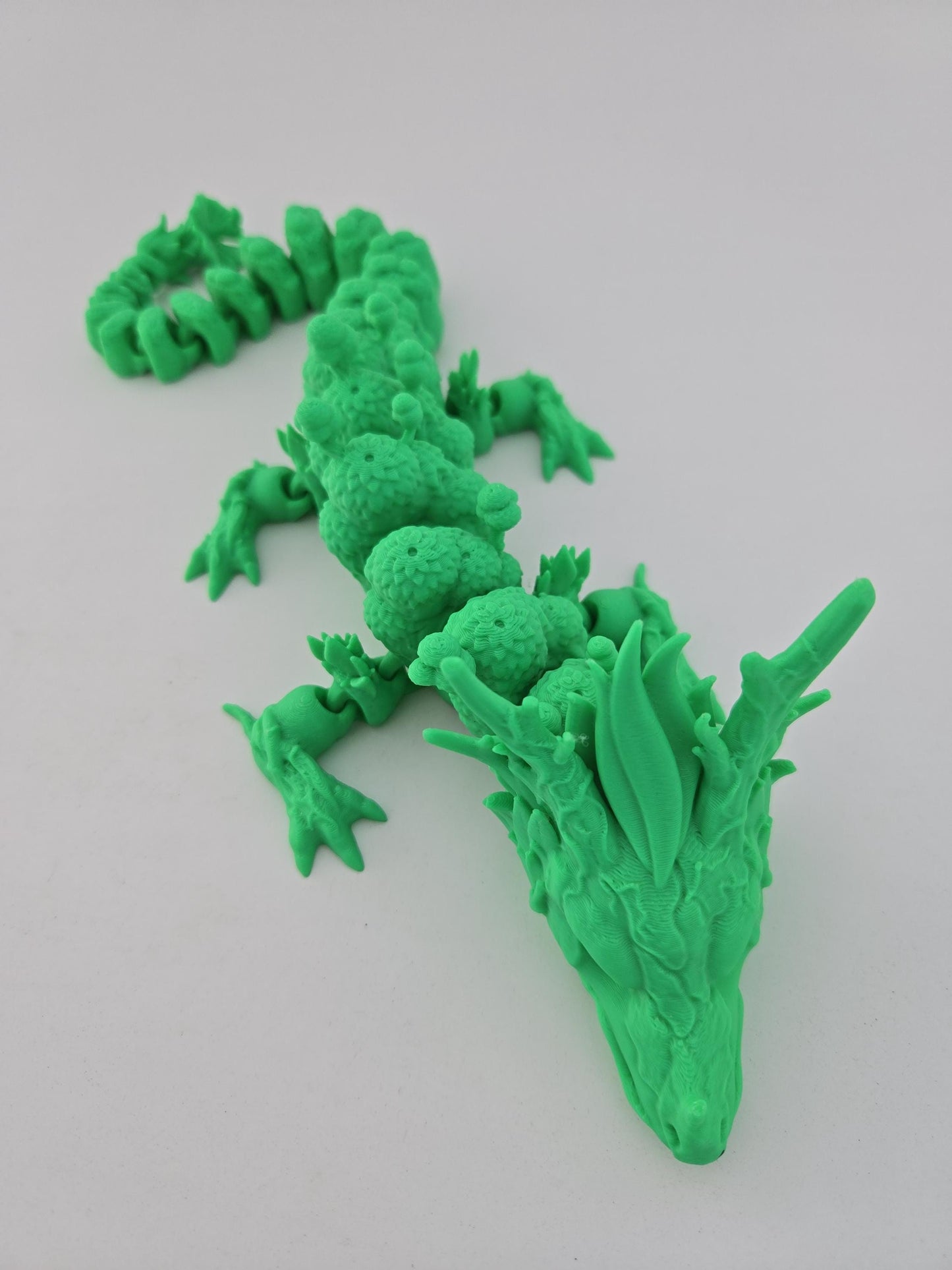 3D Printed Large Articulated Forest Dragon
