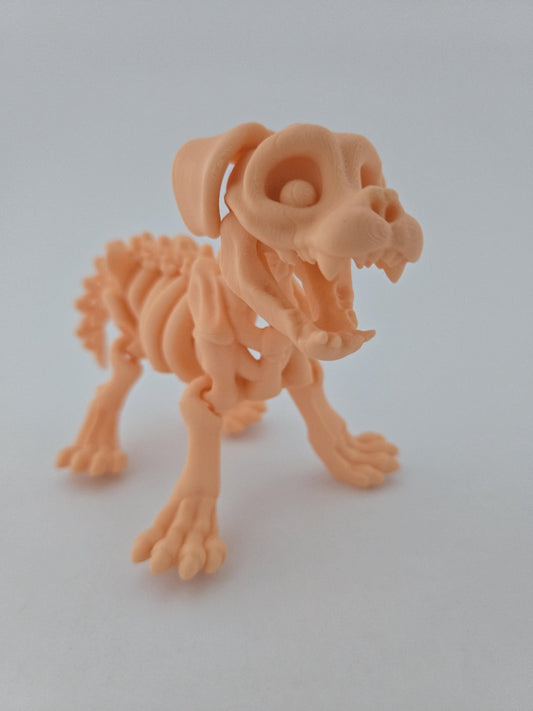 3D Printed Skeleton Dog Figurine