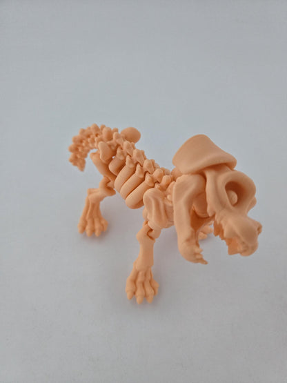 3D Printed Skeleton Dog Figurine