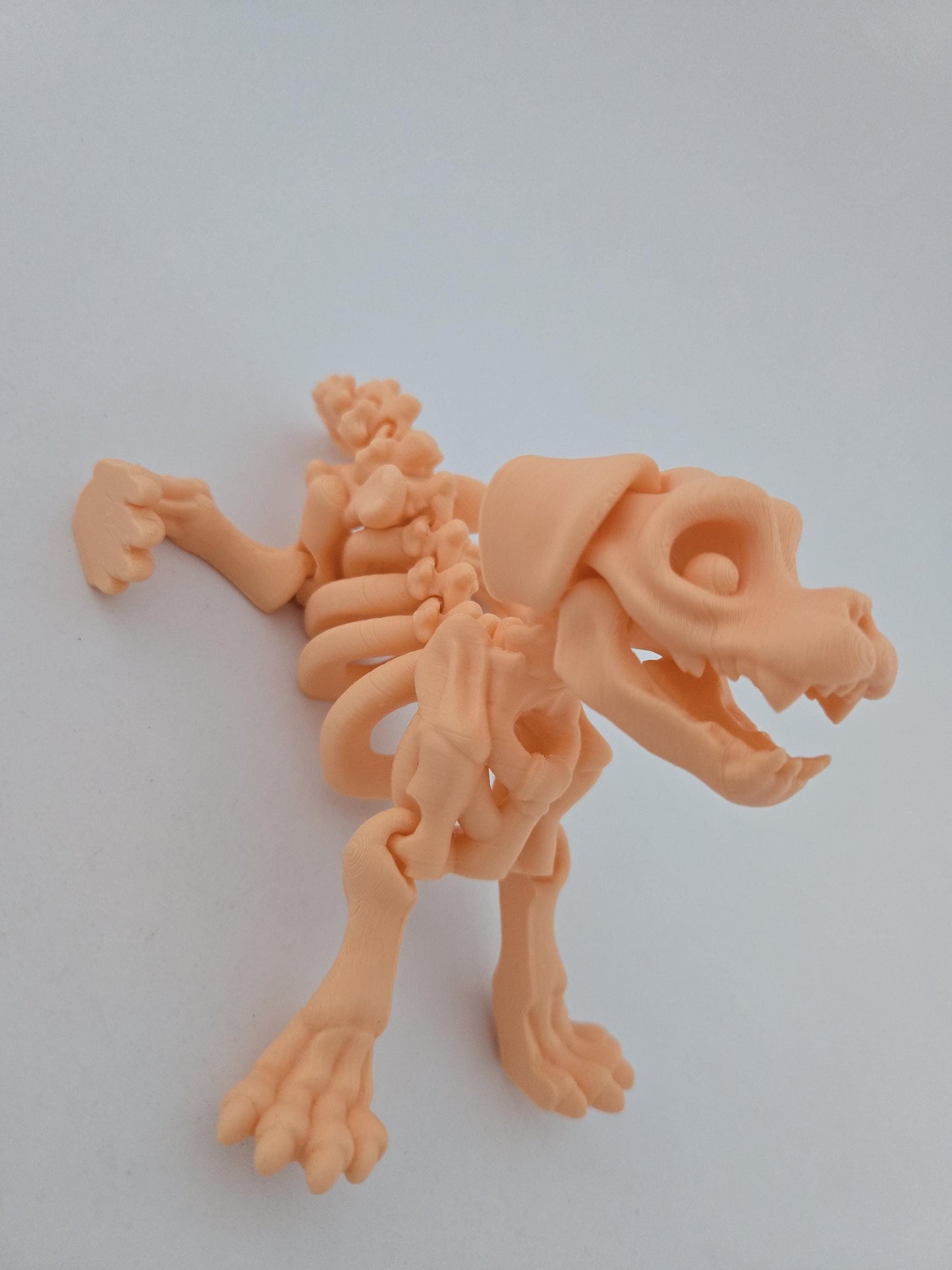 3D Printed Skeleton Dog Figurine