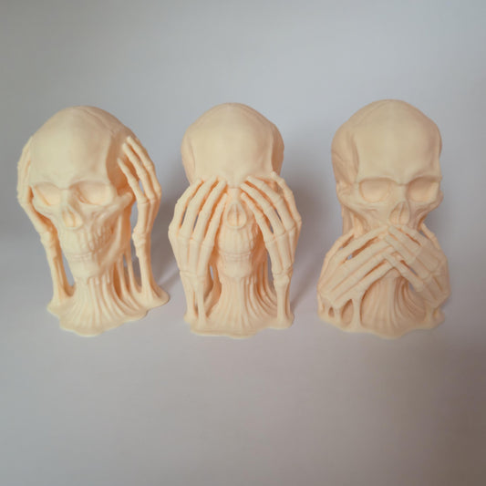 Skeleton See No Evil Hear No Evil Speak No Evil