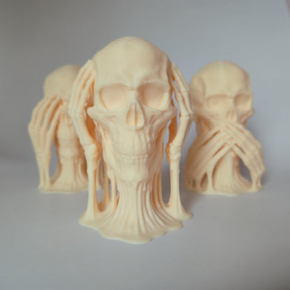 Skeleton See No Evil Hear No Evil Speak No Evil