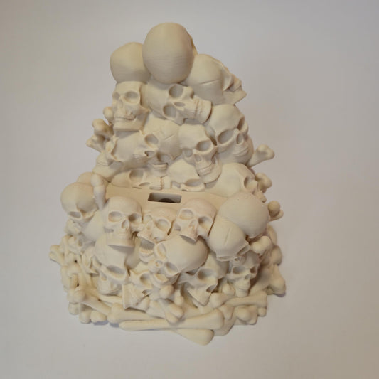 Skull Pile Phone Stand with Charger Hole