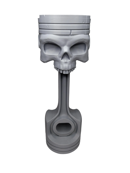 3D Printed Skull Piston Headphone Stand