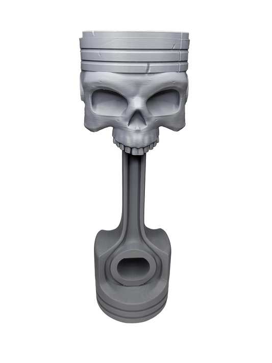 3D Printed Skull Piston Headphone Stand