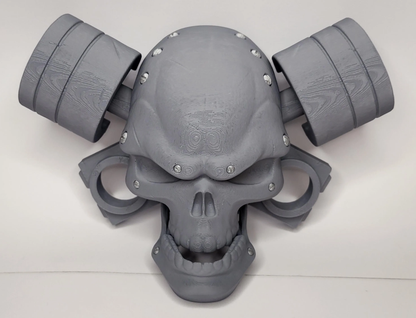 3D Printed Skull Piston Door Knocker