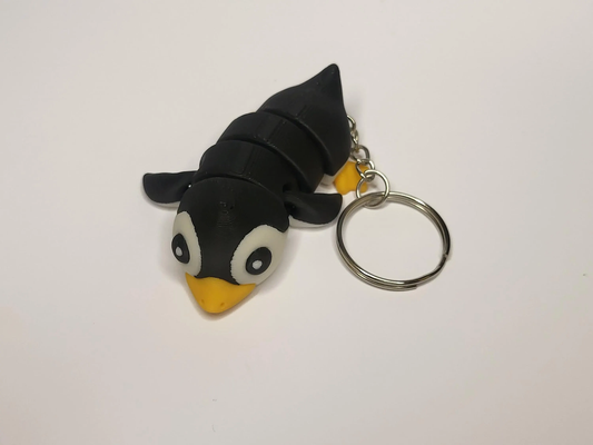 3D Printed Penguin Keyring